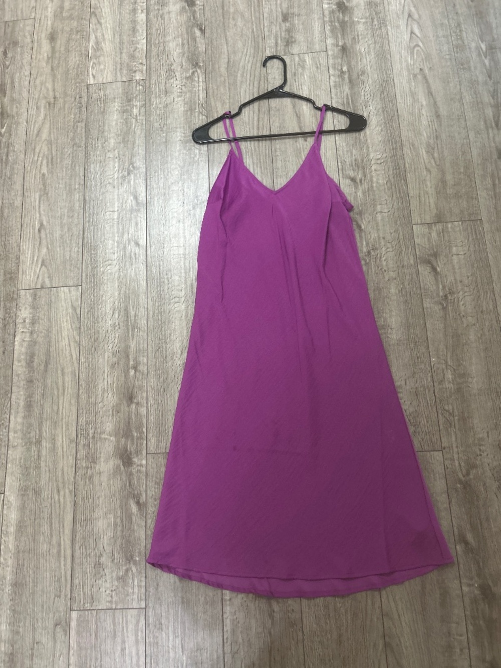 Purple slip dress